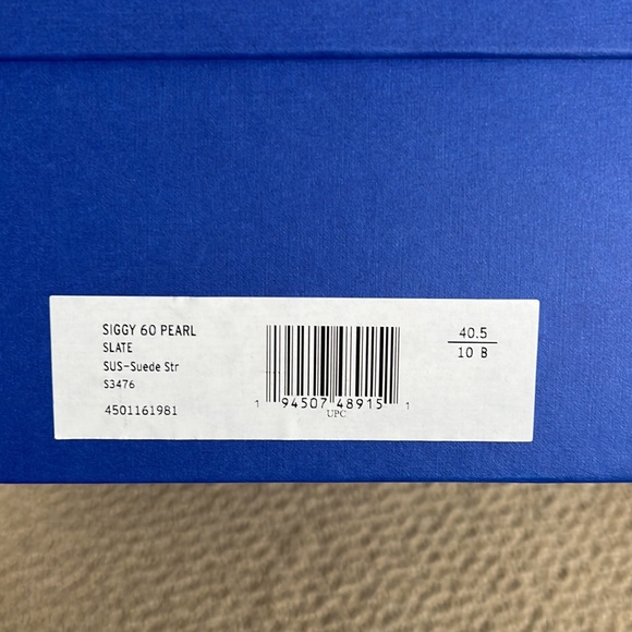 Stuart Weitzman Siggy 60 Pearl Suede Bootie size 10, slate grey - Picture 4 of 9